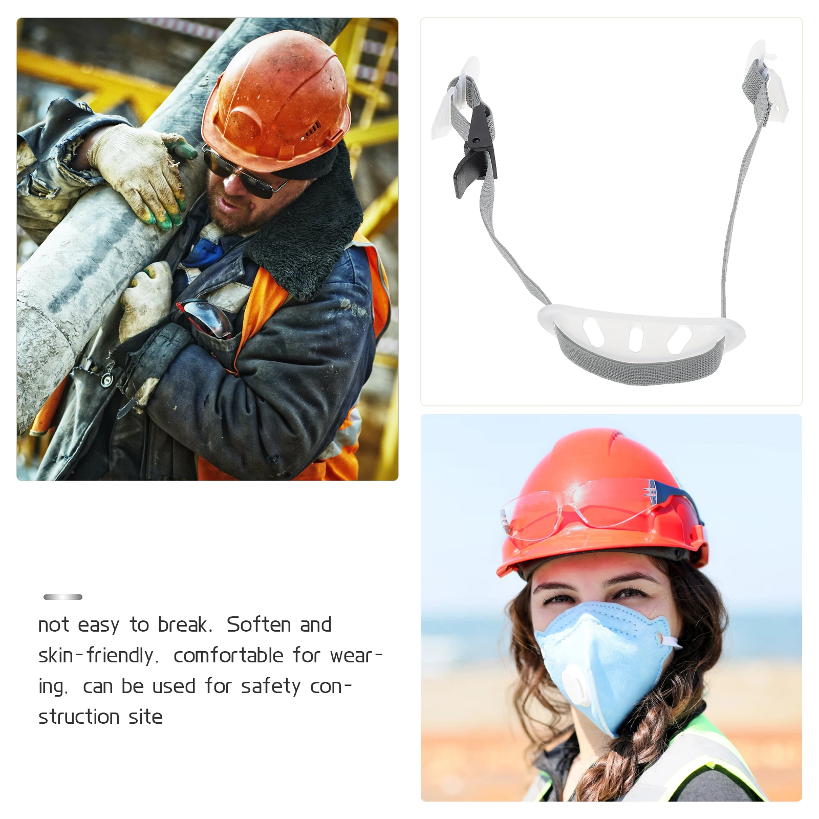 

Hard Hat Chin Strap Adjustable Safe Reliable Soft Skin Friendly Long Lasting Use Chin Strap Supplies Supply
