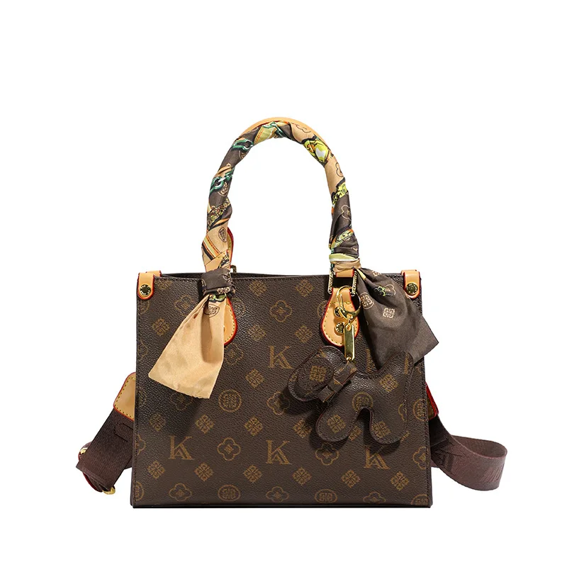 

Niche Tote Bag, Luxe Printed Shoulder Purse for Women, Chic Commuter Crossbody, Minimalist Day to Night Bag, Textured Sling Bag