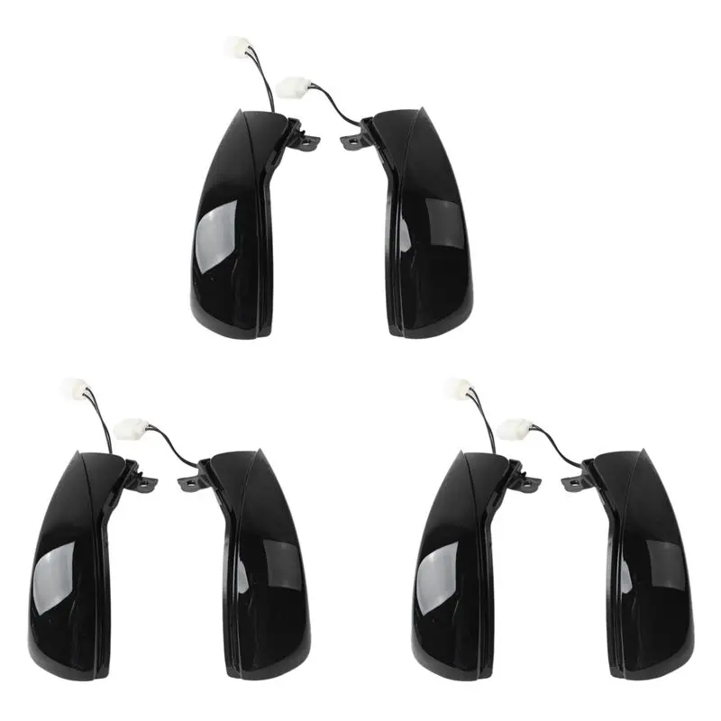 Exclusive 6X Car LED Dynamic Side Mirror Turn Signal Indicator Lamp For MAZDA 3 BL 2008-2014 For MAZDA 6 GH 2007-2015 Smoked