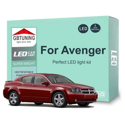 Cars Accessories For Dodge Avenger 1995-2008 2009 2010 2012 2013 2014 Canbus Dome Liense Plate LED Interior Light Bulb Tools