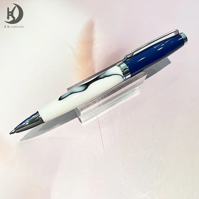 Pearl White Elegant Acrylic Executive Metal Ballpoint Pen with Luxury and High End Writing Instruments for Women