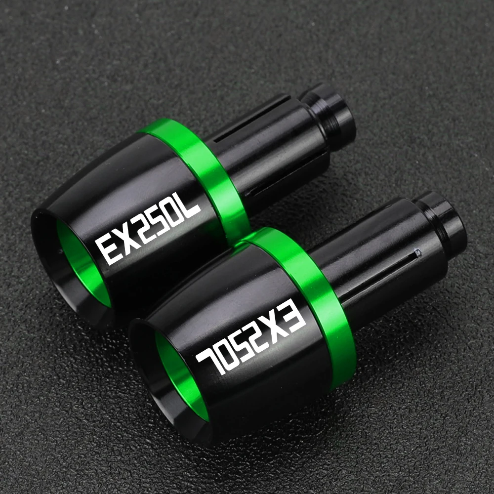 

2017-2024 For Kawasaki EX250L EX 250L 250 L Universal Handlebar Grips Bar Ends Cap Counterweight Plug Slide 2013 2014 2015 2016