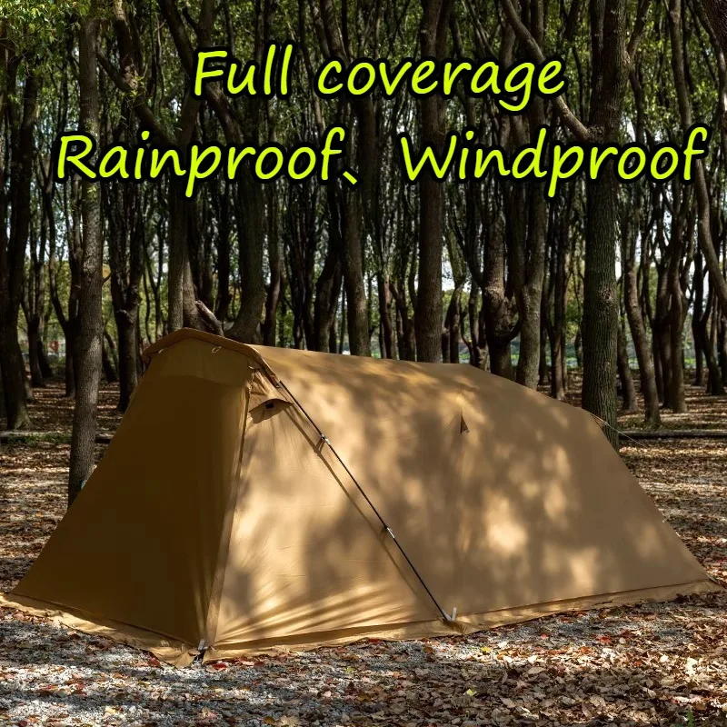 Tunnel Camping Tent Large Space Tear Resistant Windproof Rainproof Tents Multi-Mode Professional Multi-Person Outdoor Shelter