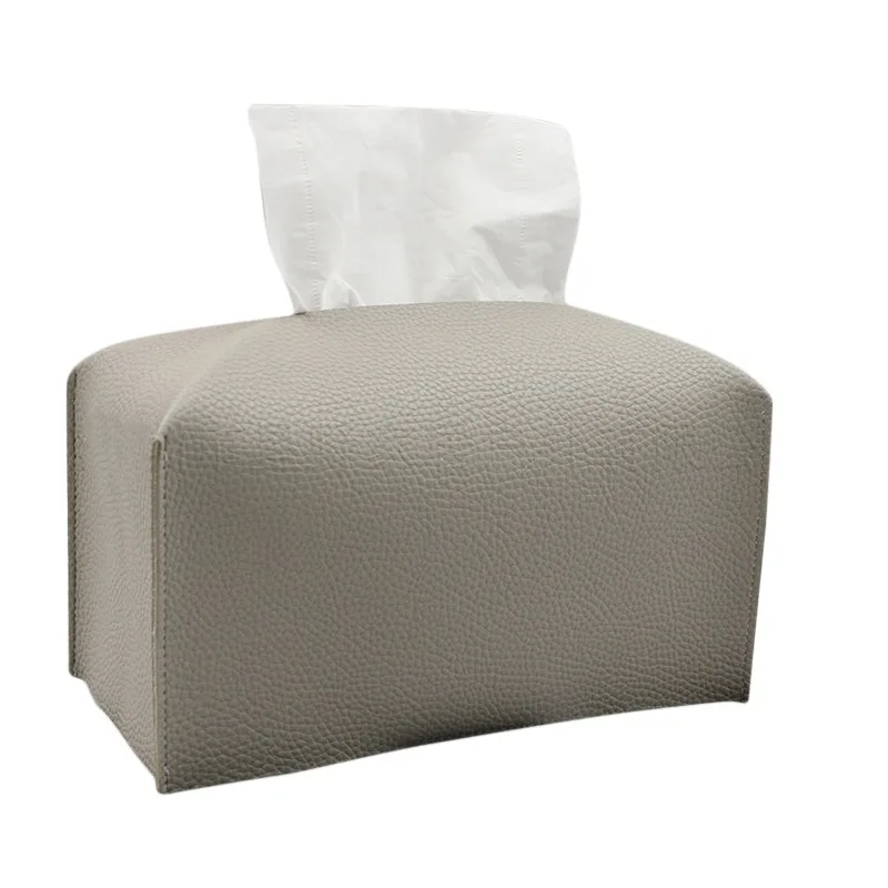 Simple Tissue Case Box Container Leather Retro Toilet Pumping Box Car Towel Napkin Papers Bag Holder Box Case Pouch Table Decor