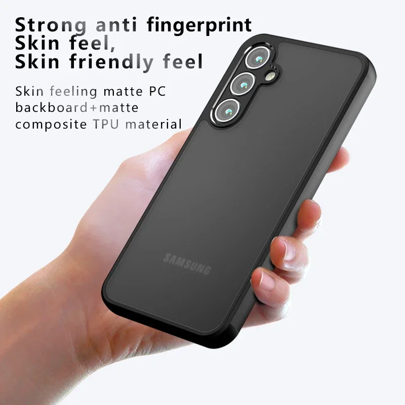 For Samsung Galaxy A06 A16 A14 A24 A34 A54 A15 A25 A35 A55 5G Matte Shockproof TPU Case Non Yellowing Back Bumper Shell