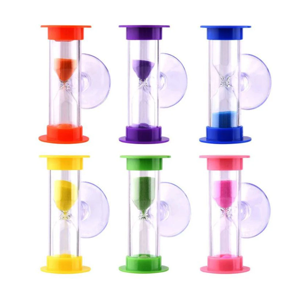 

2-Minute Hourglasses Timer With Suction Cup Colorful Sandglass Timer Hourglasses Sand Clock