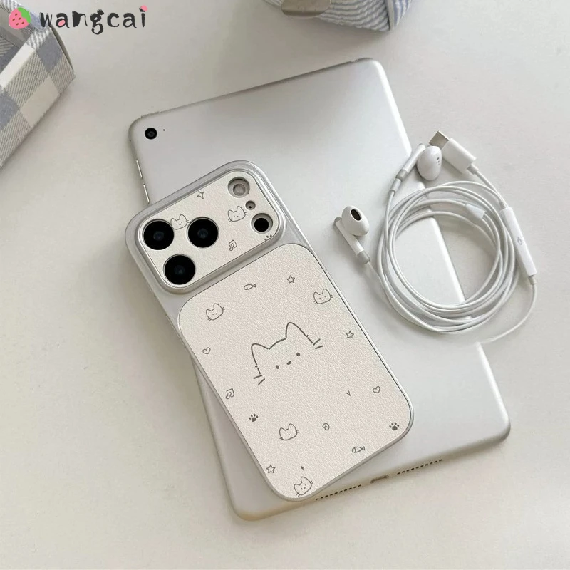 

Cute Cat Phone Case For Vivo Y31D Y39 Y38 Y37 Y36 Y35 Y33S Y33T Y31 Y30i Y55 Y55S Y53S Y51 Pro Y51A Y51S Leather Cartoon Cover