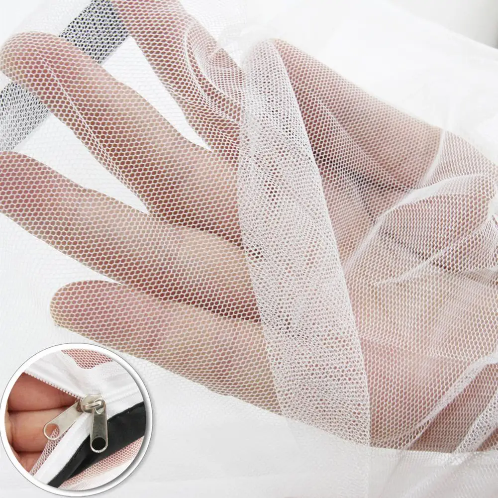 Popping-up Mosquito Net Portable Foldable Fine Mesh Mosquito Net for Camping Travel Adjustable Single Person Tent with Popping