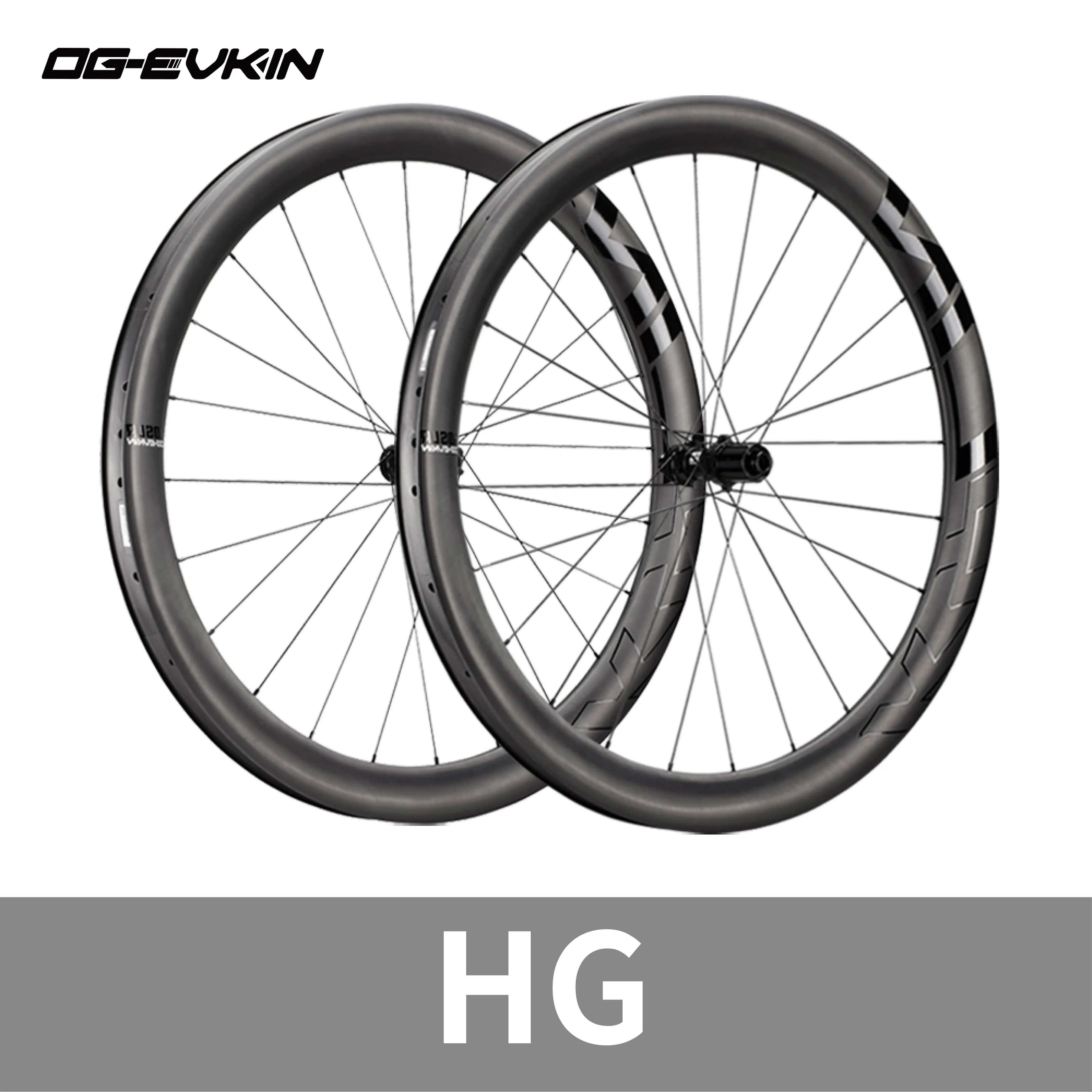 OG-EVKIN GW-D50SLR Road Gravel Carbon Wielen T800 Tubeless Disc 700C Lichtgewicht 50mm Hoogte 32mm Binnenbreedte 100x12 142x12 Set