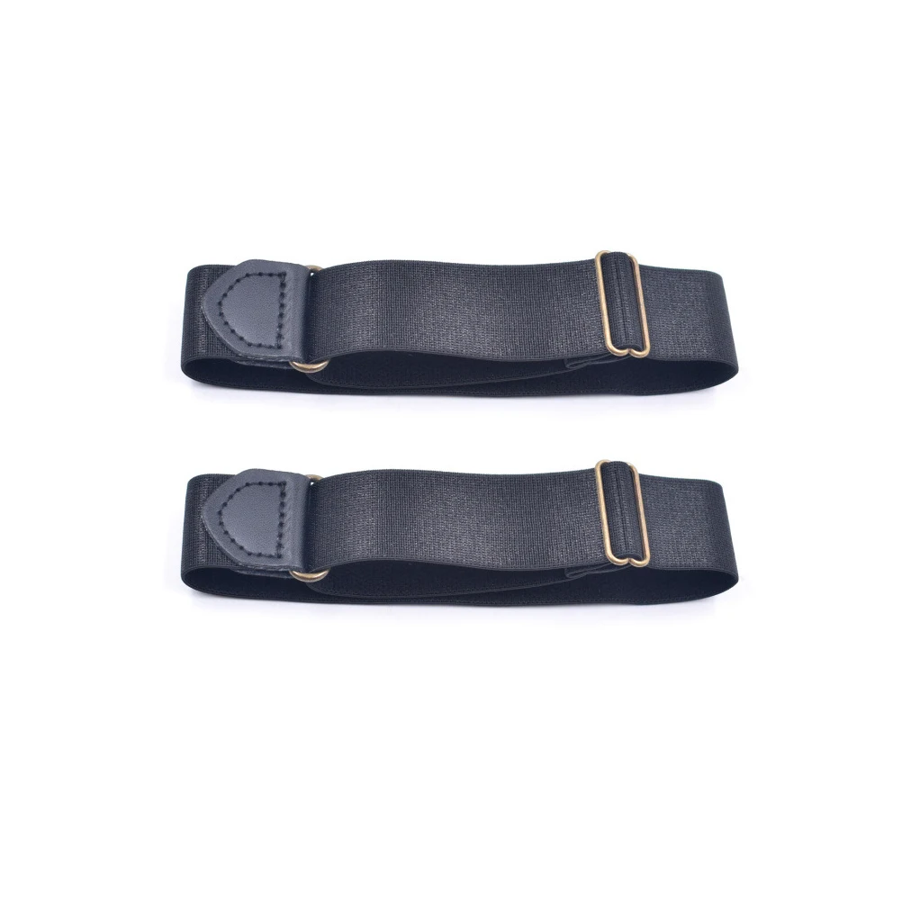 1Set Unisex Shirt Stay Belt Crinkle-Resistant Anti-Slip Adjustable Length Strong Clip Force Shirt Lock Belt Office Formal