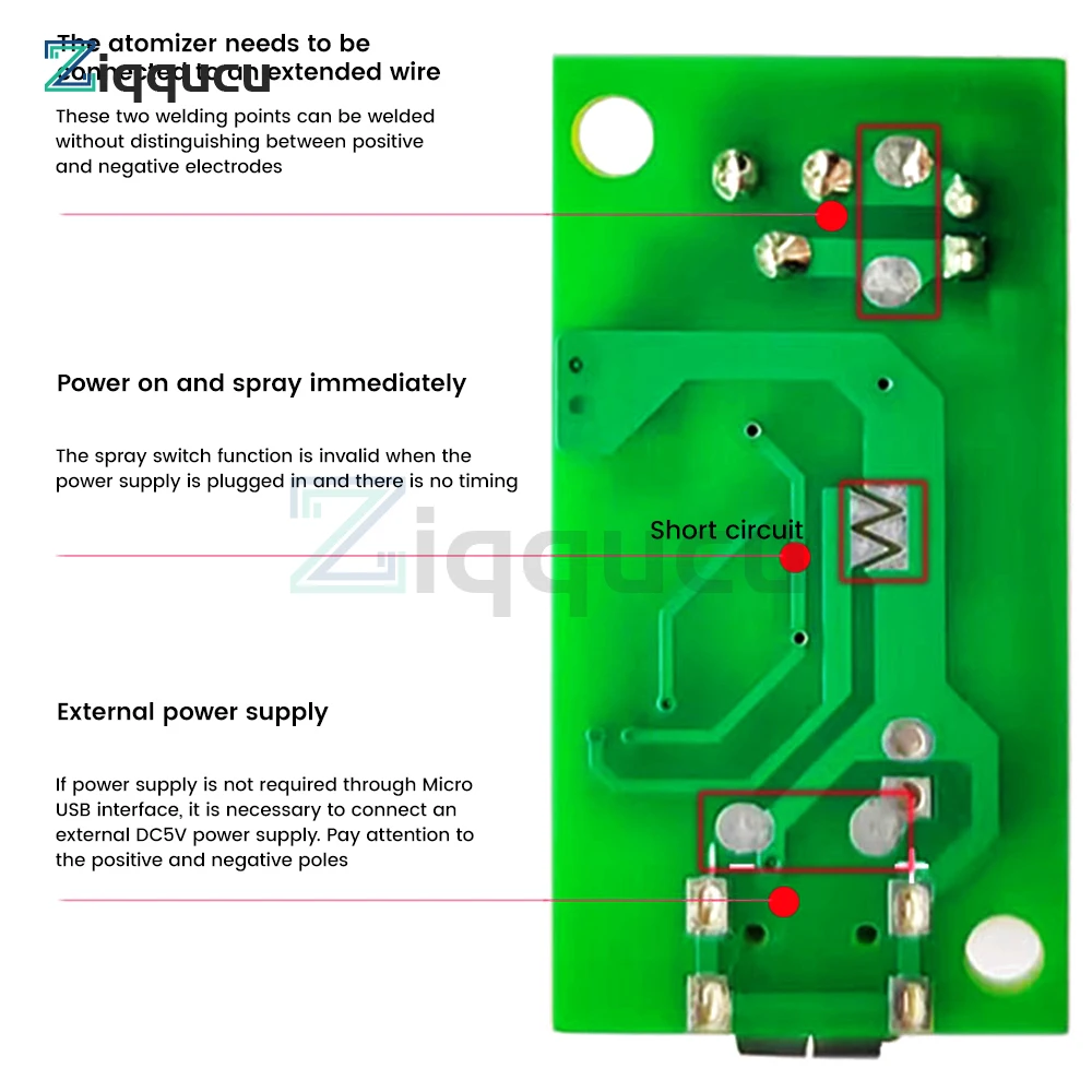 Ultrasonic Atomization Maker 20mm 113KHz Mist Atomizer DIY Humidifier with PCB DC3-12V Mini USB Humidifier Module