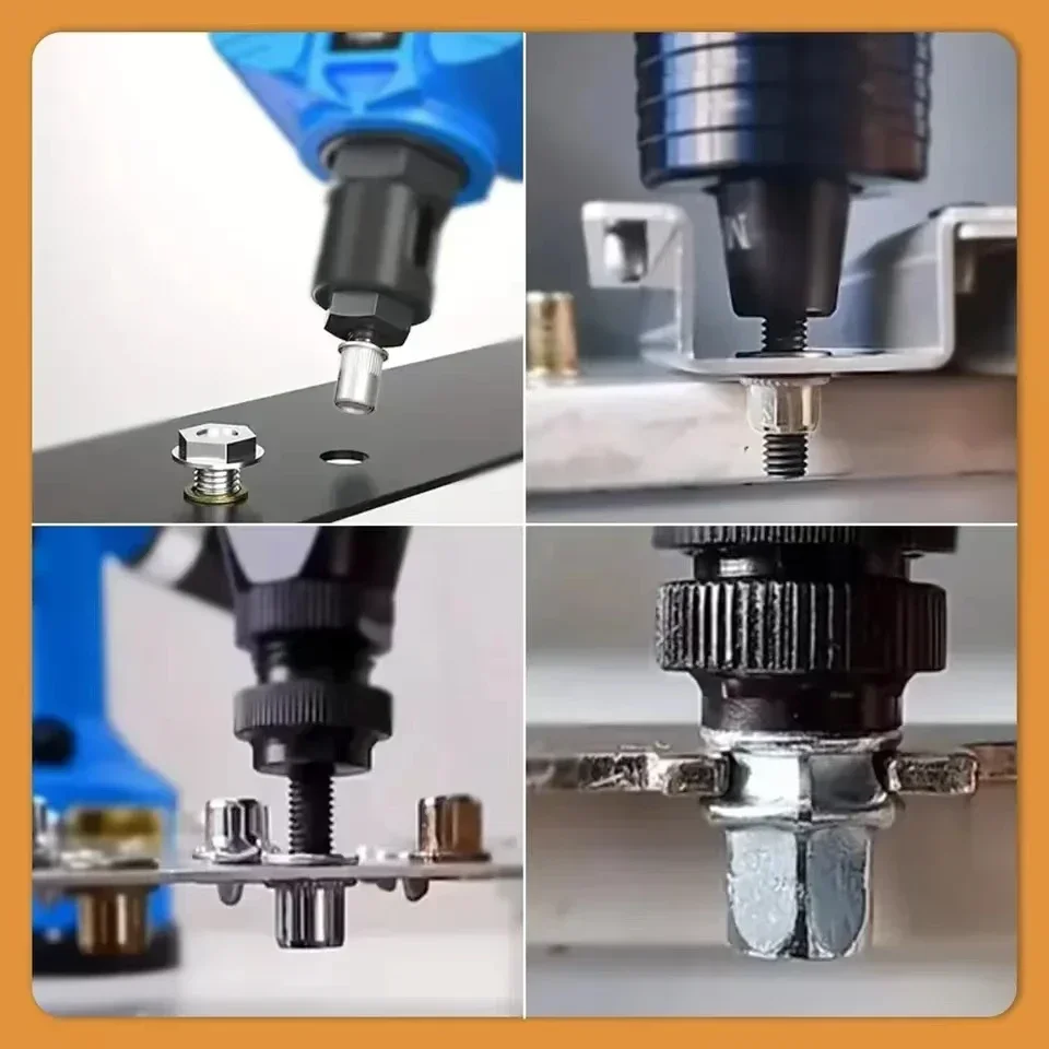 205 pz 304 Inserto In Acciaio Inox Rivetto Dado Testa Piatta Filettato Rivnut Nutsert M3 M4 M5 M6 M8 M10 per la Riparazione di Mobili Automotive