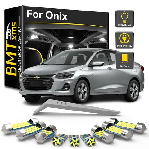 BMTxms 8Pcs For Chevrolet Chevy Onix 2013-2019 2020 2021 2022 2023 Car LED Interior Light Bulb Kit Indoor Lights Car Accessories