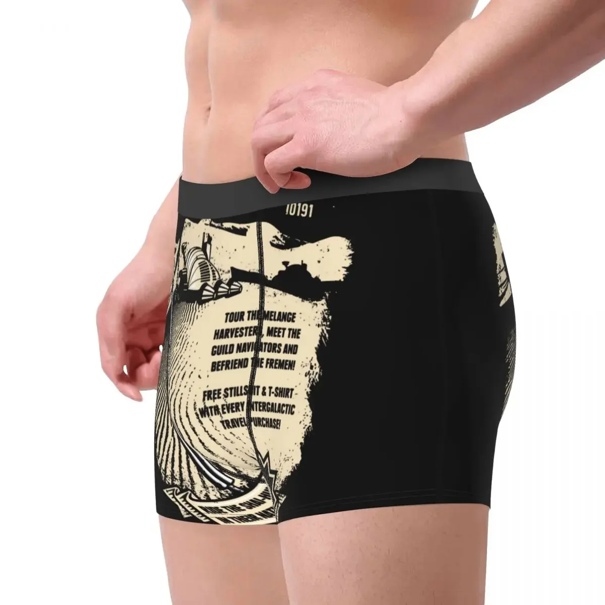 Boxer Shorts Panties Men Visit Arrakis Underwear  Herbert Frank Sandworm Science Fiction Polyester Underpants Plus Size