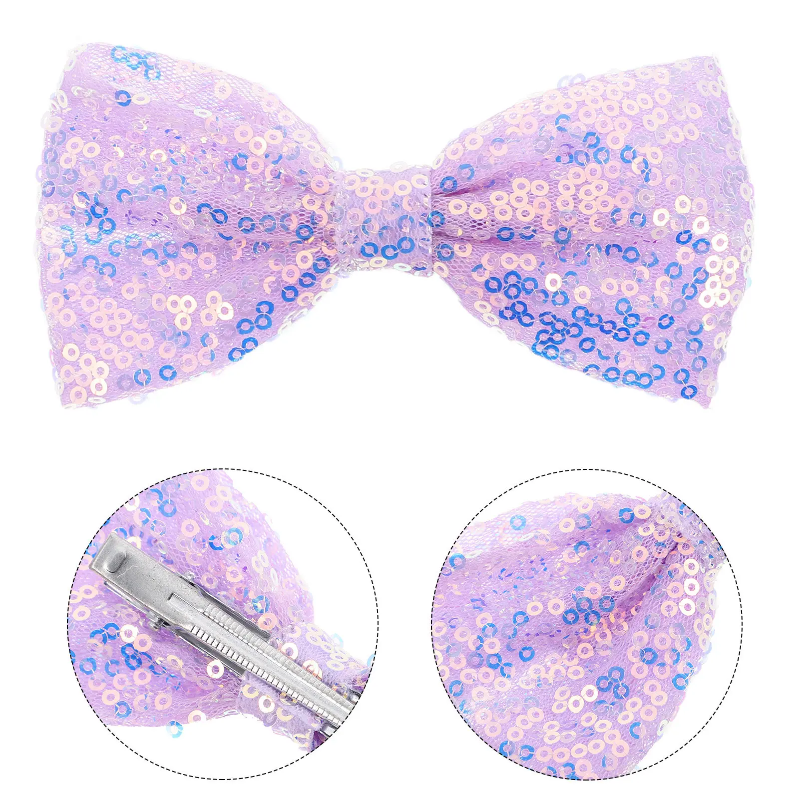 

Набор из 6 детских заколок для волос с блестками, маленькие бантики, нескользящие заколки-зажимы для малышей и девочек, аксессуары для вечеринок, школы и повседневной носки