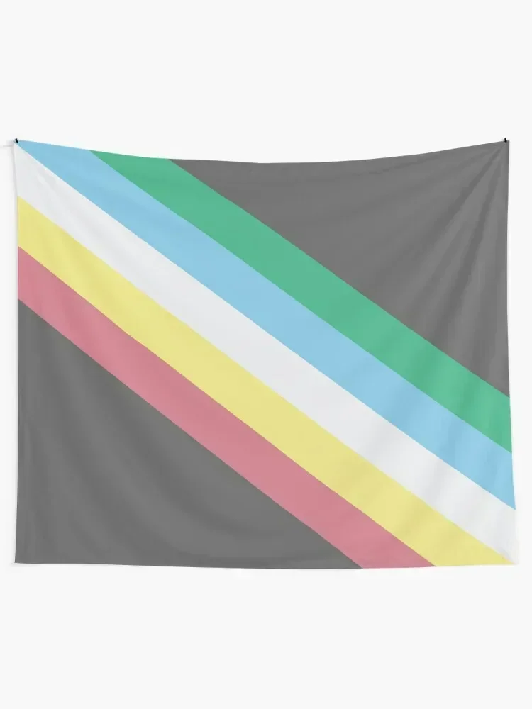 

Disability Pride Flag Muted Tapestry Anime Decor Cute Room Decor Tapestry