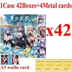 2024 Hot Summer Goddess Story A5 Cards Anime Girls Party Swimsuit Bikini Feast Booster Box Children Game Toys And Hobbies Gift