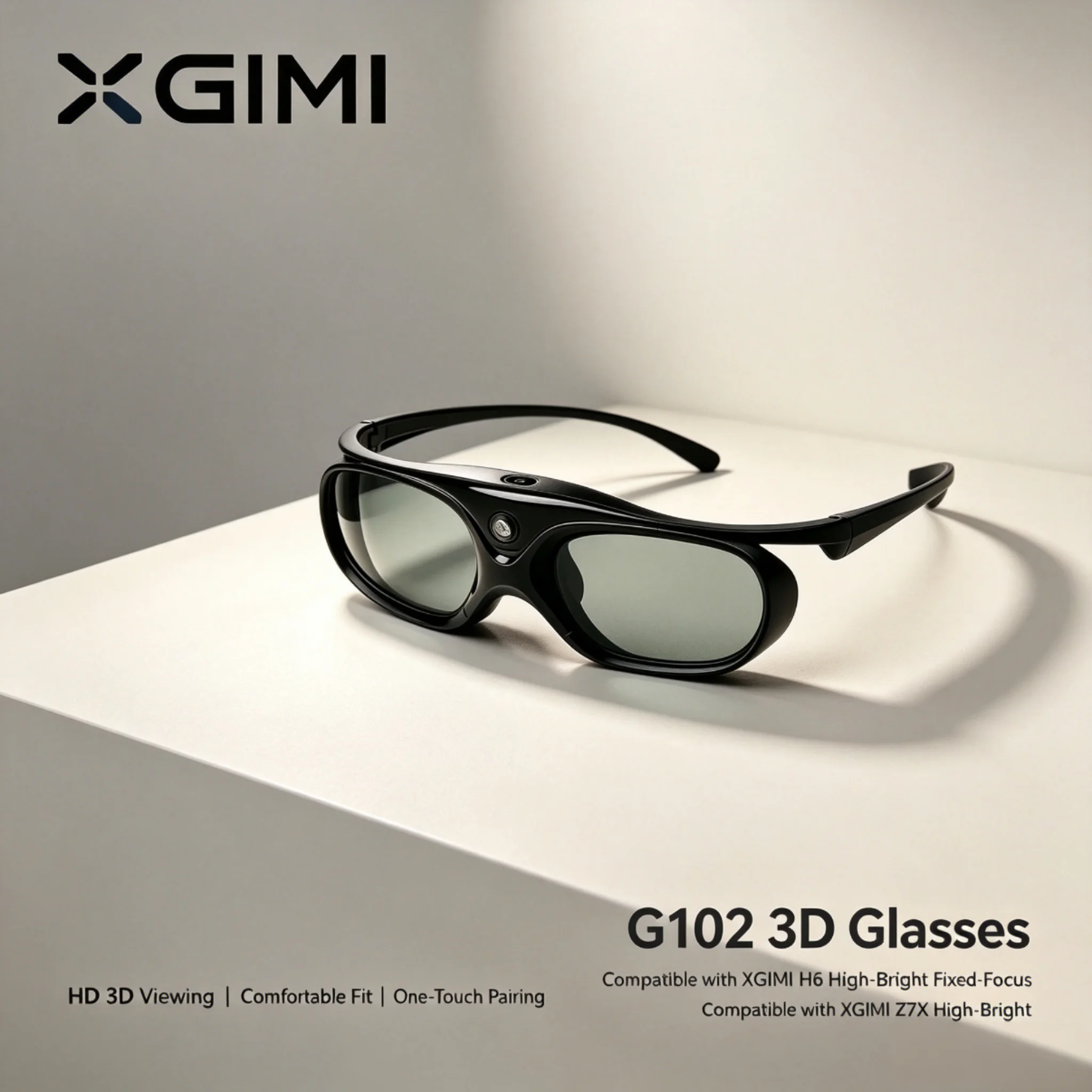 XGIMI Shutter 3D Glasses are suitable for XGIMI H6 High Brightness Fixed Focus Edition and XGIMI Z7X High Brightness Edition