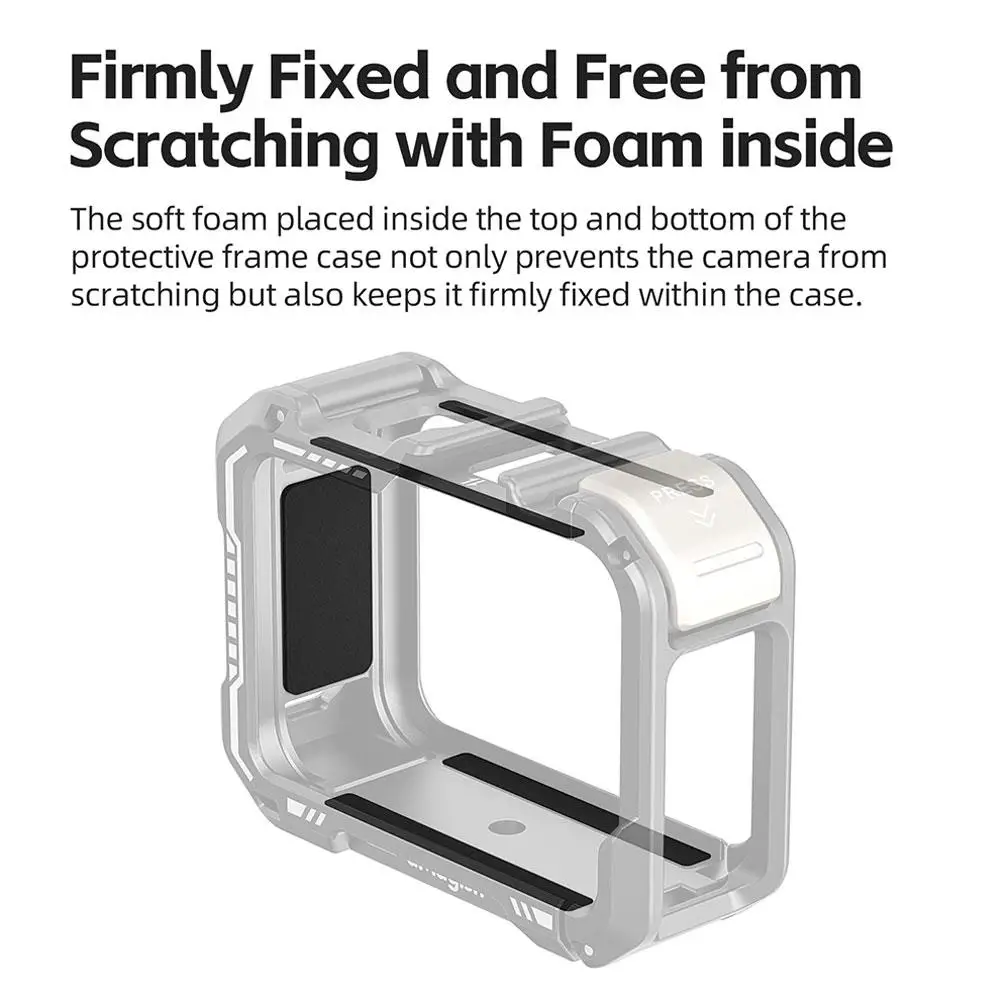 Metal Cage For Go Pro Hero 13 Aluminium Alloy Skeleton Frame Protective Case Frame Housing for Go Pro Hero 13 12/11/10 Accessory