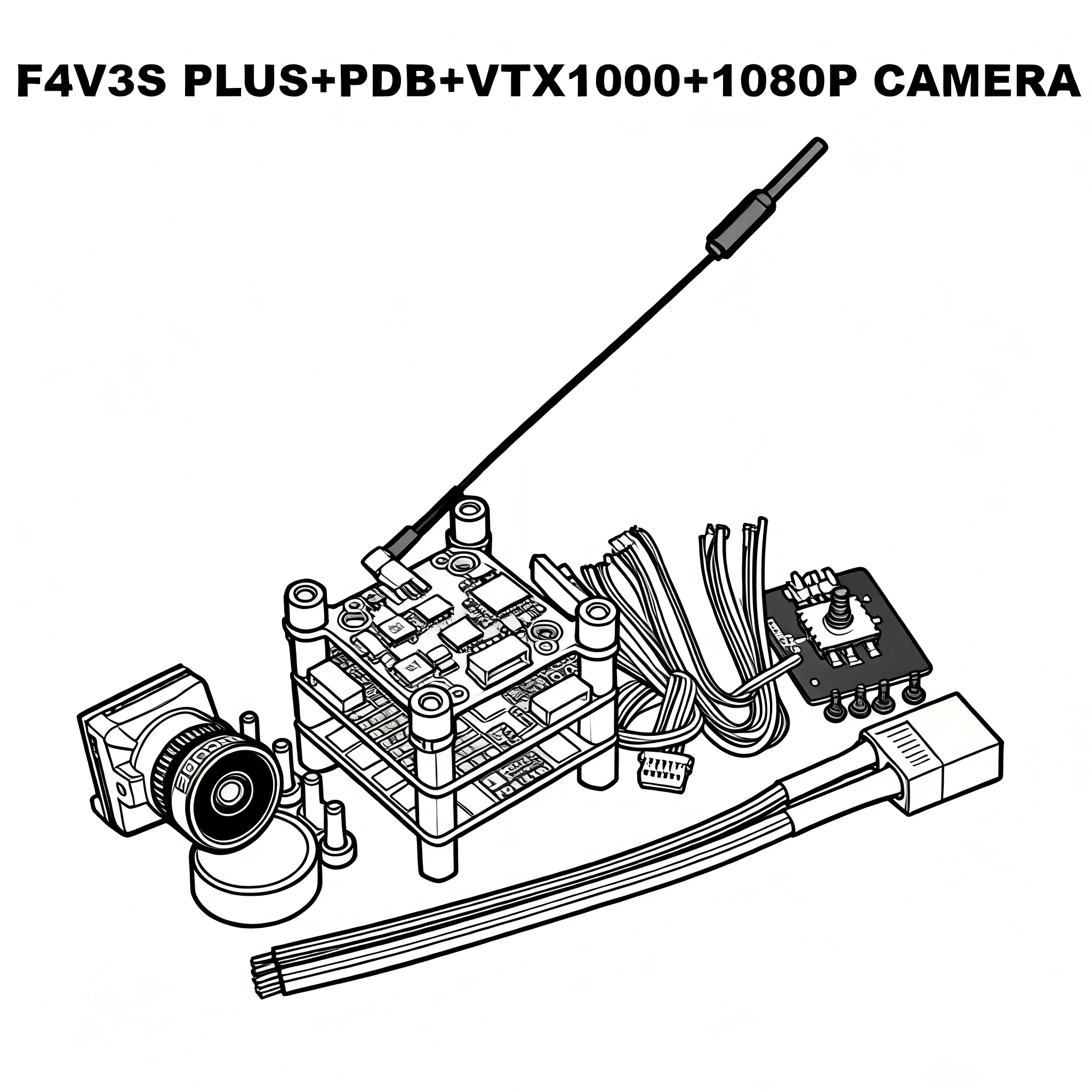 

DroneHub F4V3S/F4V3S PLUS FC Flight Controller Board Barometer OSD For QAV250 220 RC Drone FPV Racing Quadcopter Betaflight INAV