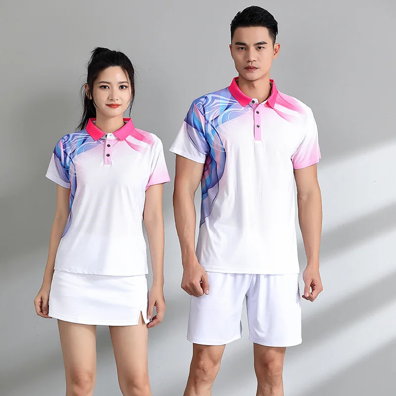

Badminton Jerseys & shorts Men & Women shuttlecock shirt Tennis skirt Badminton training suits Short sleeve tracksuit Sportswear