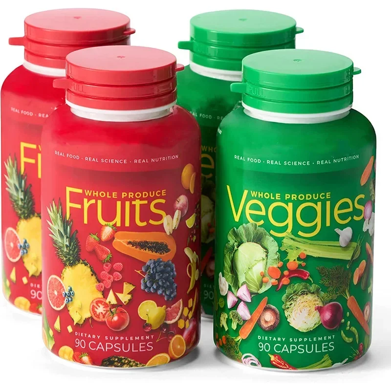 1 set of fruit and vegetable capsules containing vitamins and minerals to help supplement vitamins and balance nutrition