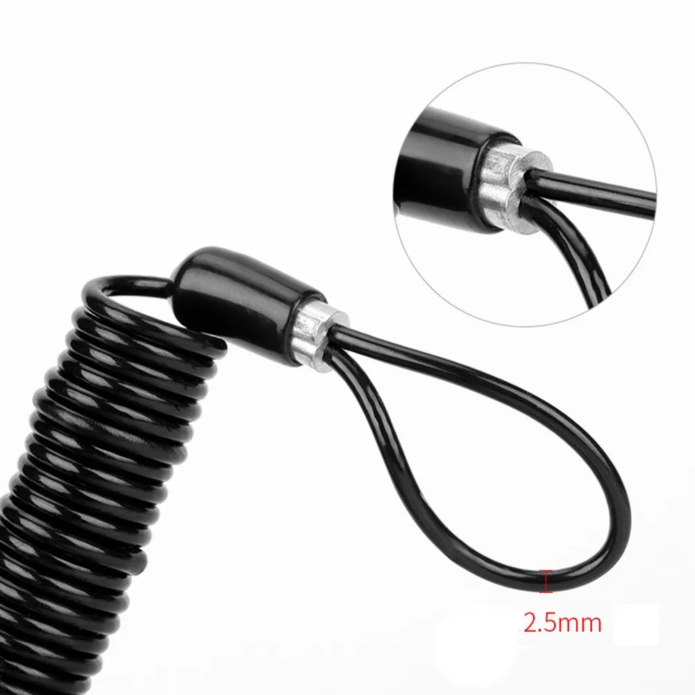 Brand New Hot Sale Nice Brake Disc Lock Cable Rope 120cm Alarm Brake Disc Lock Bicycles Coil Cable  Brand New Hot