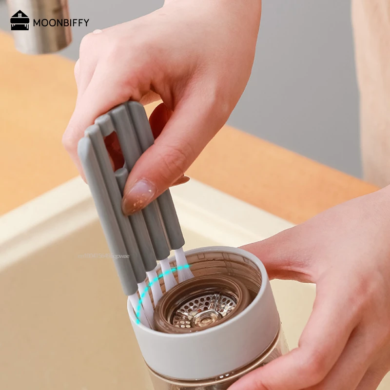 Multifunctional Flexible Gap Brush Cup Cover Groove Gap Brush Household Soft Bristles Cleaning Brush Cepillo De Limpieza Cleaner