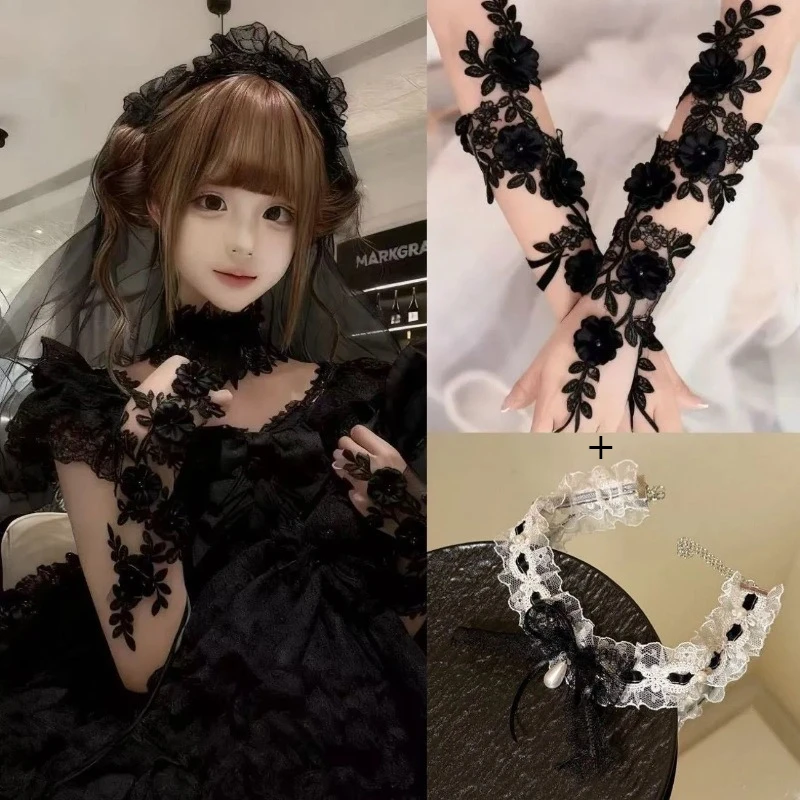 lolita-gloves-lolita-flower-lace-mesh-hook-finger-hand-arm-sleeves-princess-cosplay-photography-wedding-y2k-accessories-women