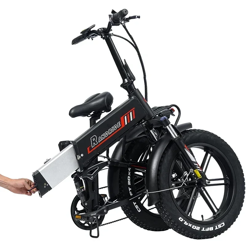 New Electric Bicycle YX20 2000W motor 48V17AH battery Electric bike 20 inch tyres Fold multifunctional mountain off-road E bike image 4