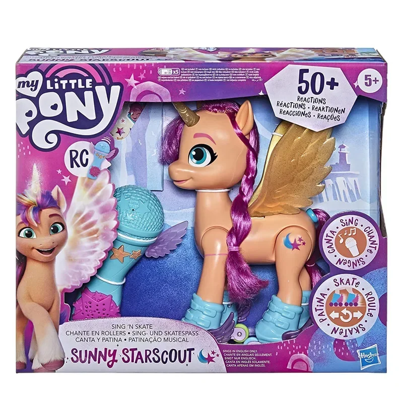 Hasbro My Little Pony Sing Skate Sunny Starscout Light Music Movable Electric Action Figure Kids Play House Toy Christmas Gifts