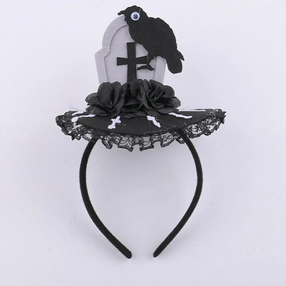 High-quality Materials Accessory Spooky Halloween Headbands Bloodshot Eye Crow Ghost Festival Skull Hair Hoops for Party Cosplay