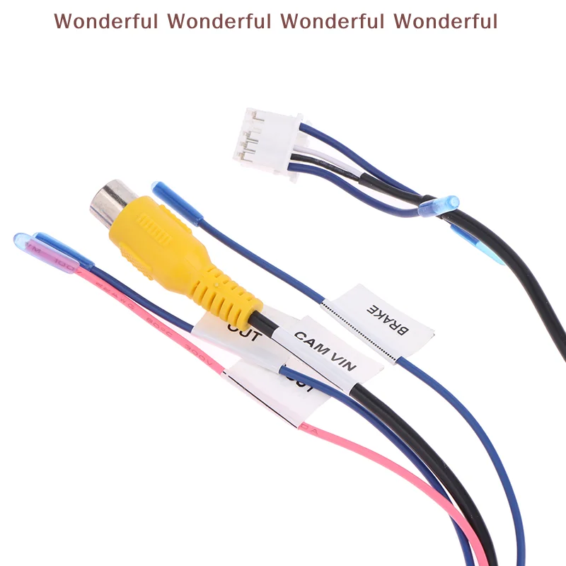 1PC For Car Stereo Radio DVD Radio Monitor Cable Connector 10Pin Rear View Backup Camera Cable Adaptor