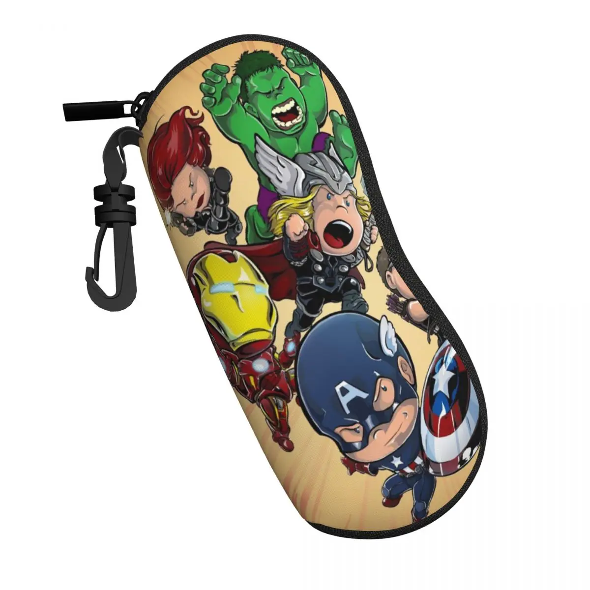 The Avengers Soft Shell Ultra-Light Eyewear Case - Scratch-Resistant and Space-Saving Glasses Bag for Outdoor Adventures