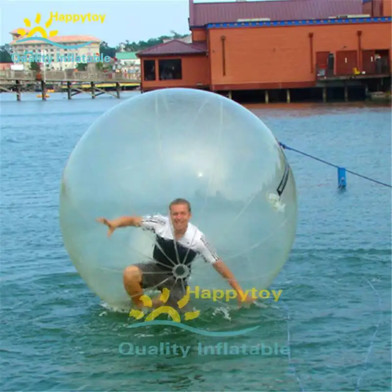 Bola de agua flotante hermética del Pvc de la bola que camina de la agua inflable de la piscina del lago del mar