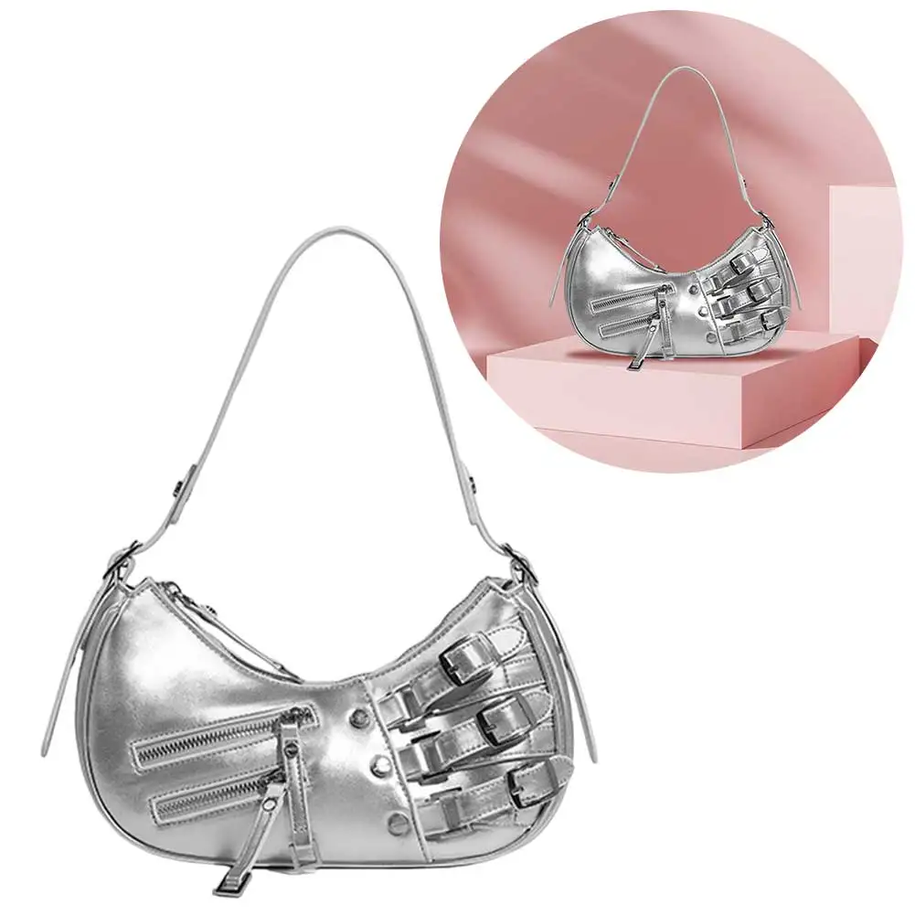 Women Retro Shoulder Bag Trendy Top Handle Bag Strap Adjustable Satchel Hobo Bag Vintage Armpit Bag Daily Dating Purse