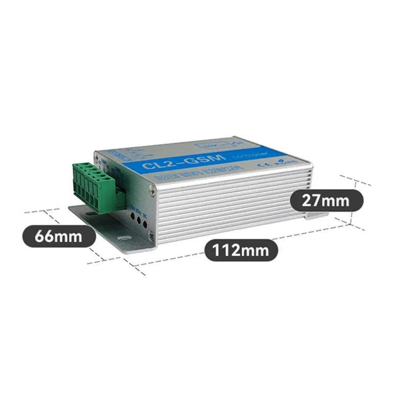 Wireless GSM SMS Remote Controller Smart Switch Module CL2-GSM 2 Way Relay Output for Automatic Swing Sliding Gate Door Opener