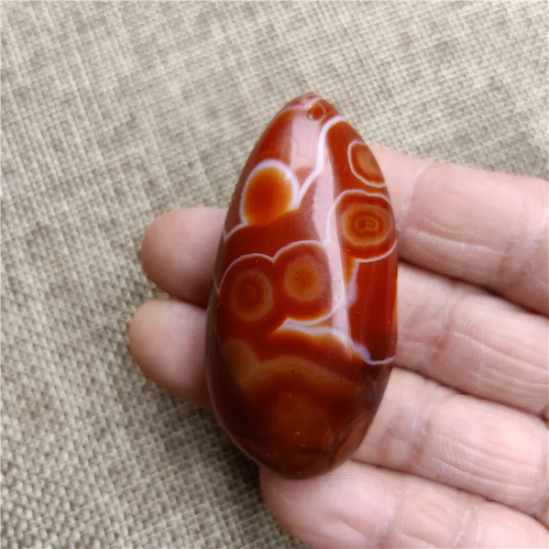 Supply Jewelry Sardonyx Agate Drop-Shaped Hand Pieces Pendant Chalcedony Stall Wholesale