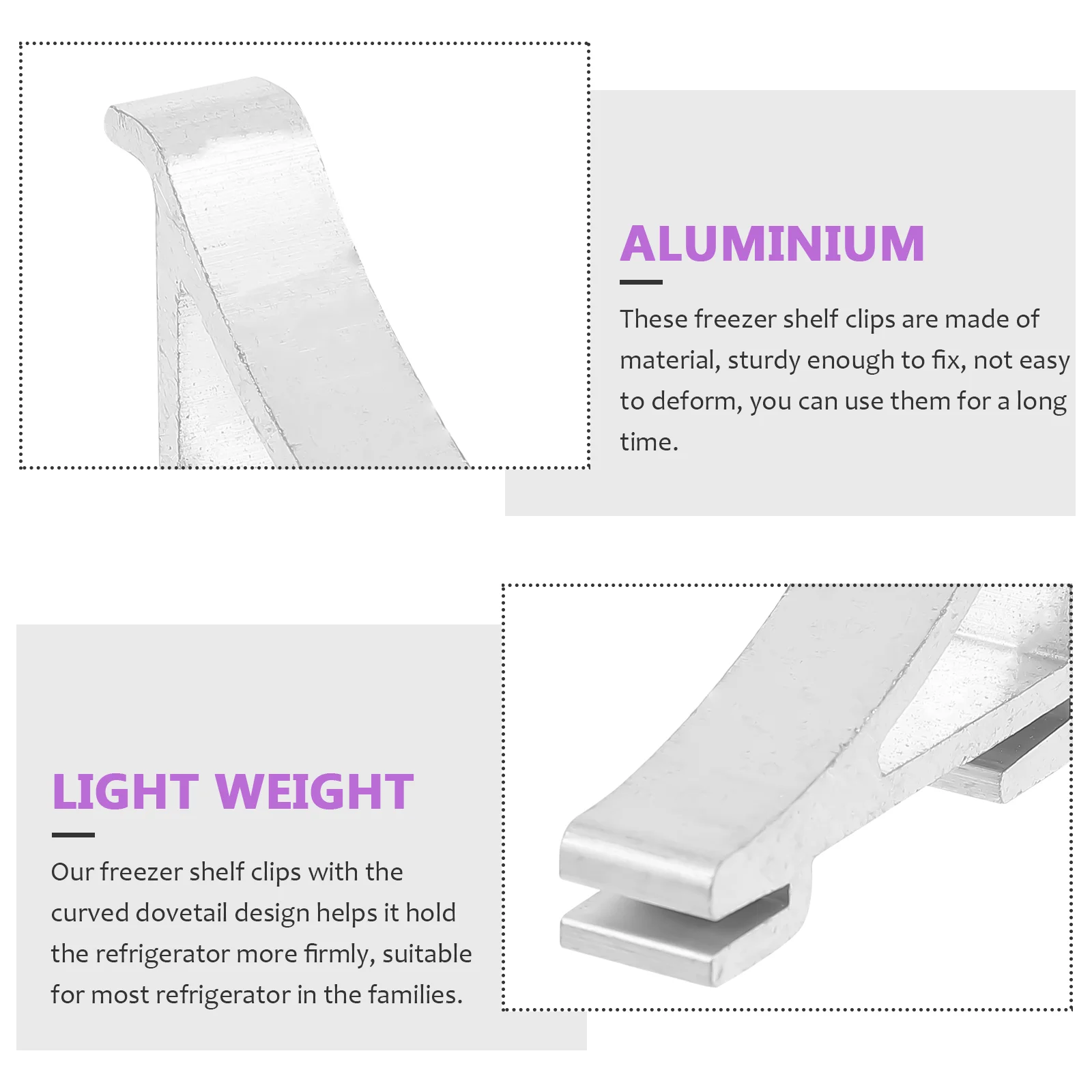 8 Pcs Refrigerator Buckle Mini Fridge Cooler Accessories Freezer Clips Mold Hooks Support Elderly Shelf Brace