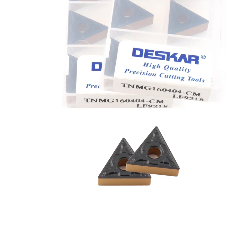 

TNMG160404-CM TNMG160408-CM LF9018 LF9218 DESKAR carbide insert CNC turning tool for processing steel