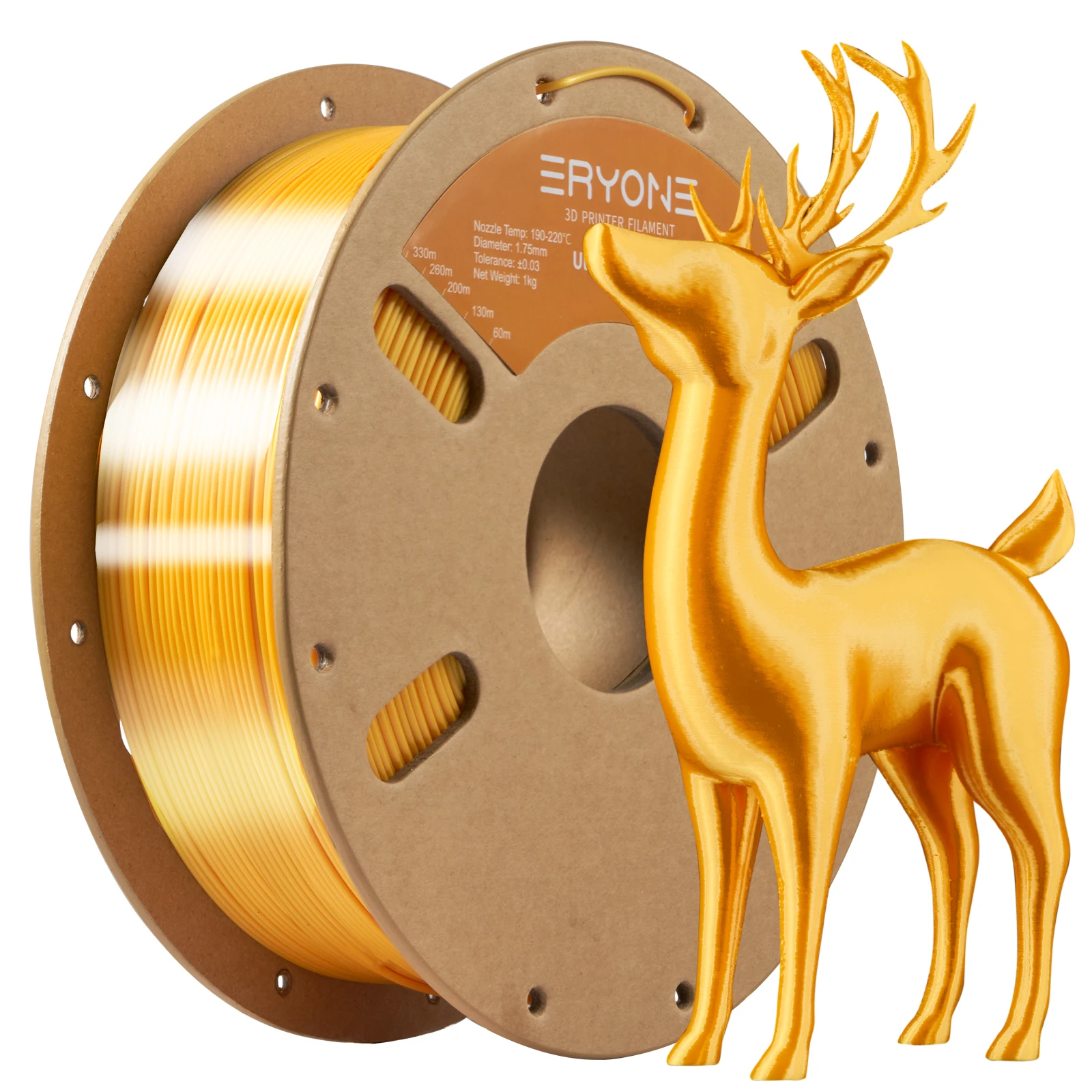 Promocja Eryone Ultra Silk Pla Filament 3D Druk 3D Filament 3D 1,75 mm dla drukarki 3D i długopis 3D, 1 hurtowa hurtowa shippin