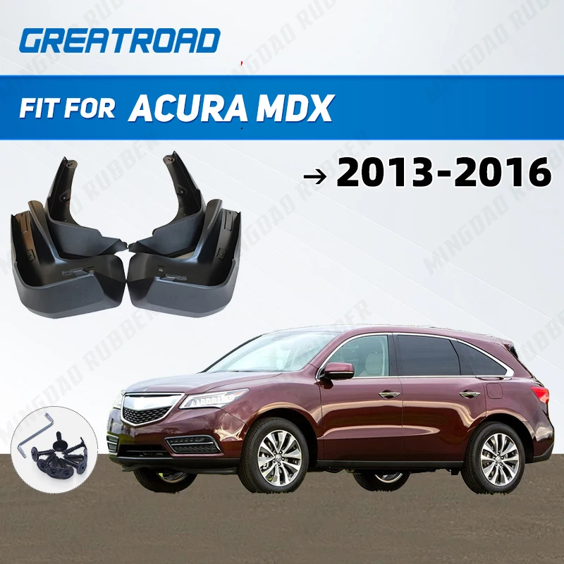 For Acura MDX 2013-2016 2014 2015 Mudflaps Splash Guards  Mudguards Mud Flaps Fender car Accessories