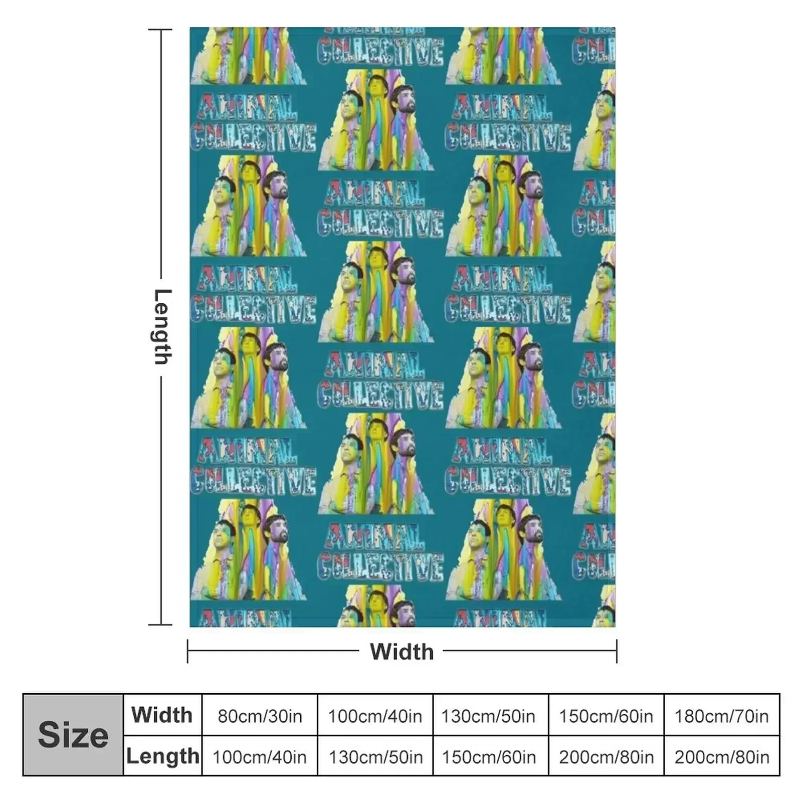 Animal Collective Throw Blanket Cute Plaid Single warm for winter bed plaid halloween Decoratives Blankets