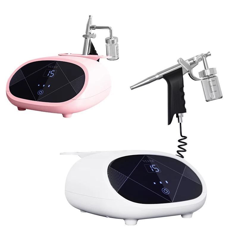 

Smart Library Newest Nano Spray Spa Steam Facial Airbrush Water Oxygen Air Brush High Pressure Moisturizing Facial Hydration Mac