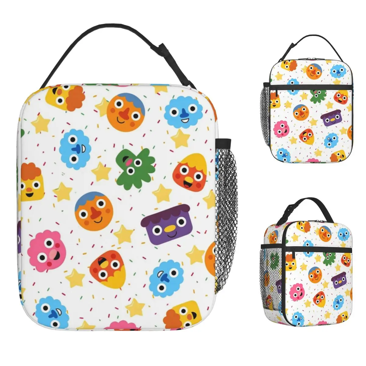 Noodle & Pals Micro Lunch Bag Super Simple Picnic Lunch Box For Unisex Tote Food Bags Oxford Portable Insulated Cooler Bag