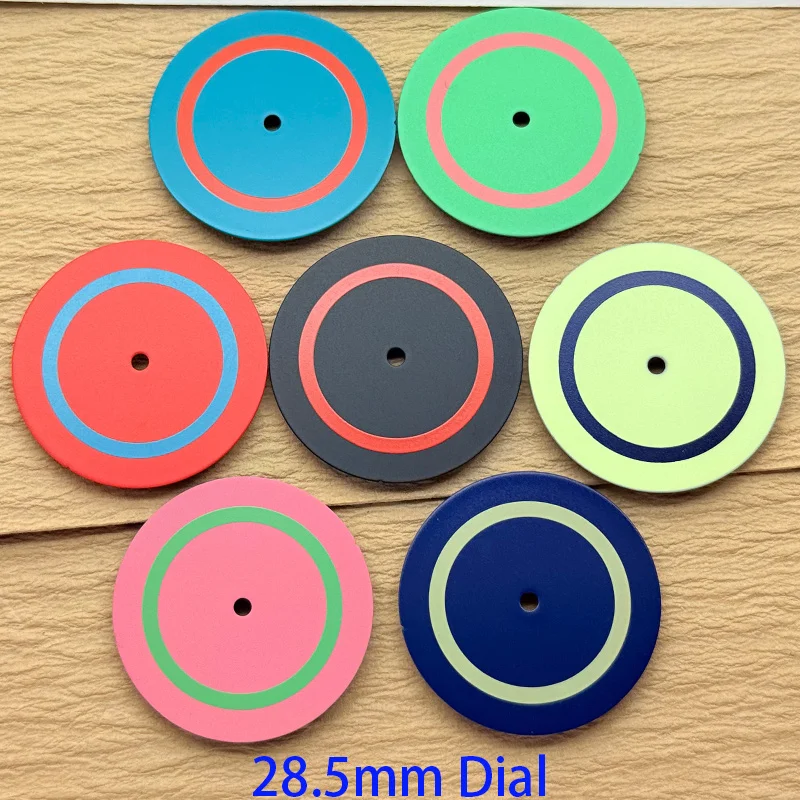 NH35 dial rainbow face mechanical surface modification NH35 NH36 4R35 7S26 Movement watch accessories 28.5mm