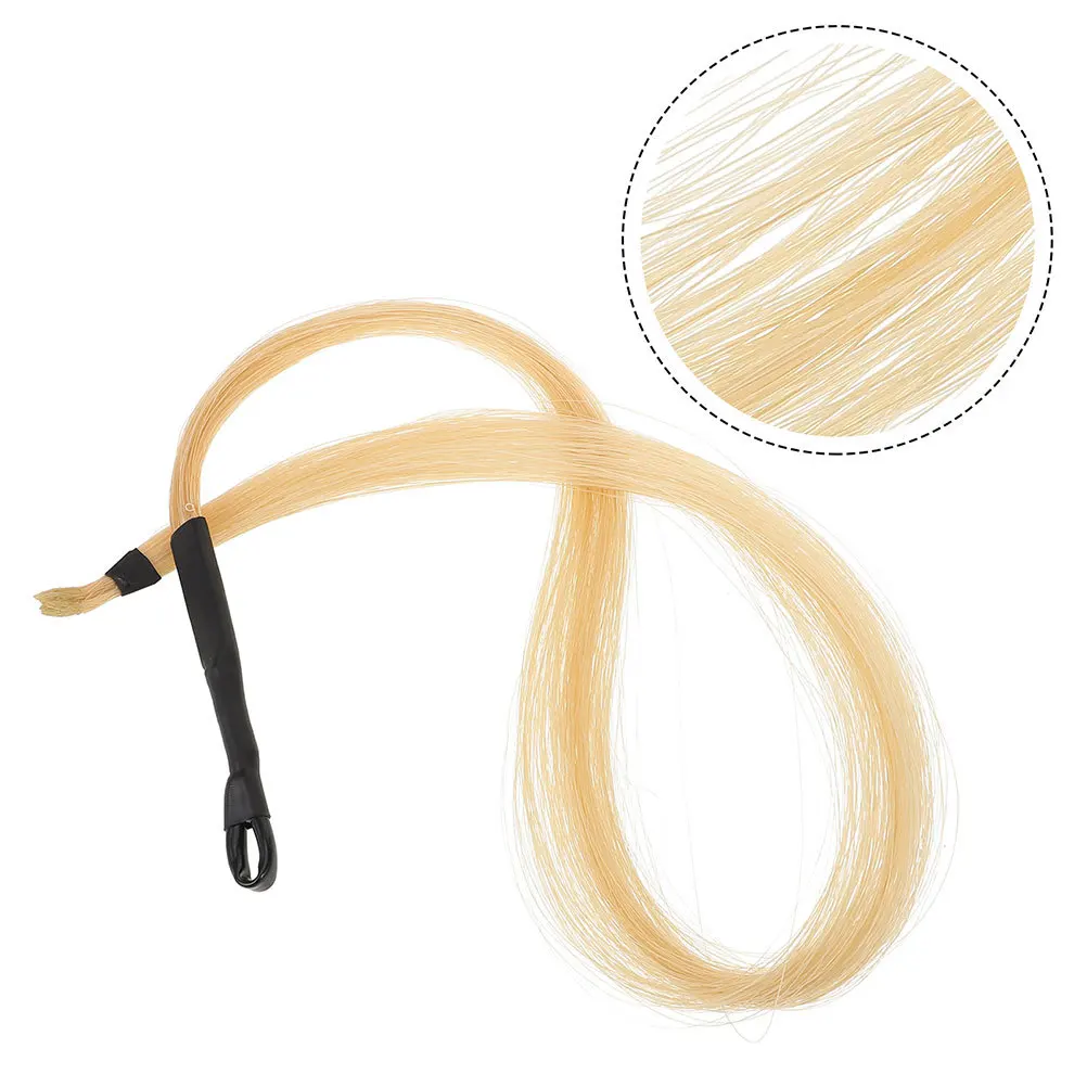 

2Sets Natural Horsetail Bow Hair 80Cm for Erhu Bow Replacement Strong Durability High Elasticity Smooth Texture Professional