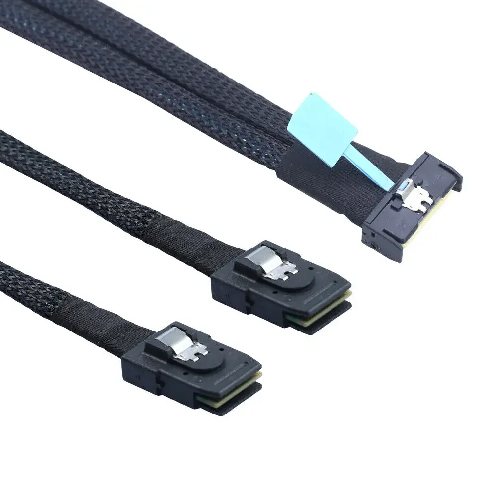 Pci-e 5.0 MCIO 8x74P do 2x36P Mini kabel SFF-8087 SAS do serwerów