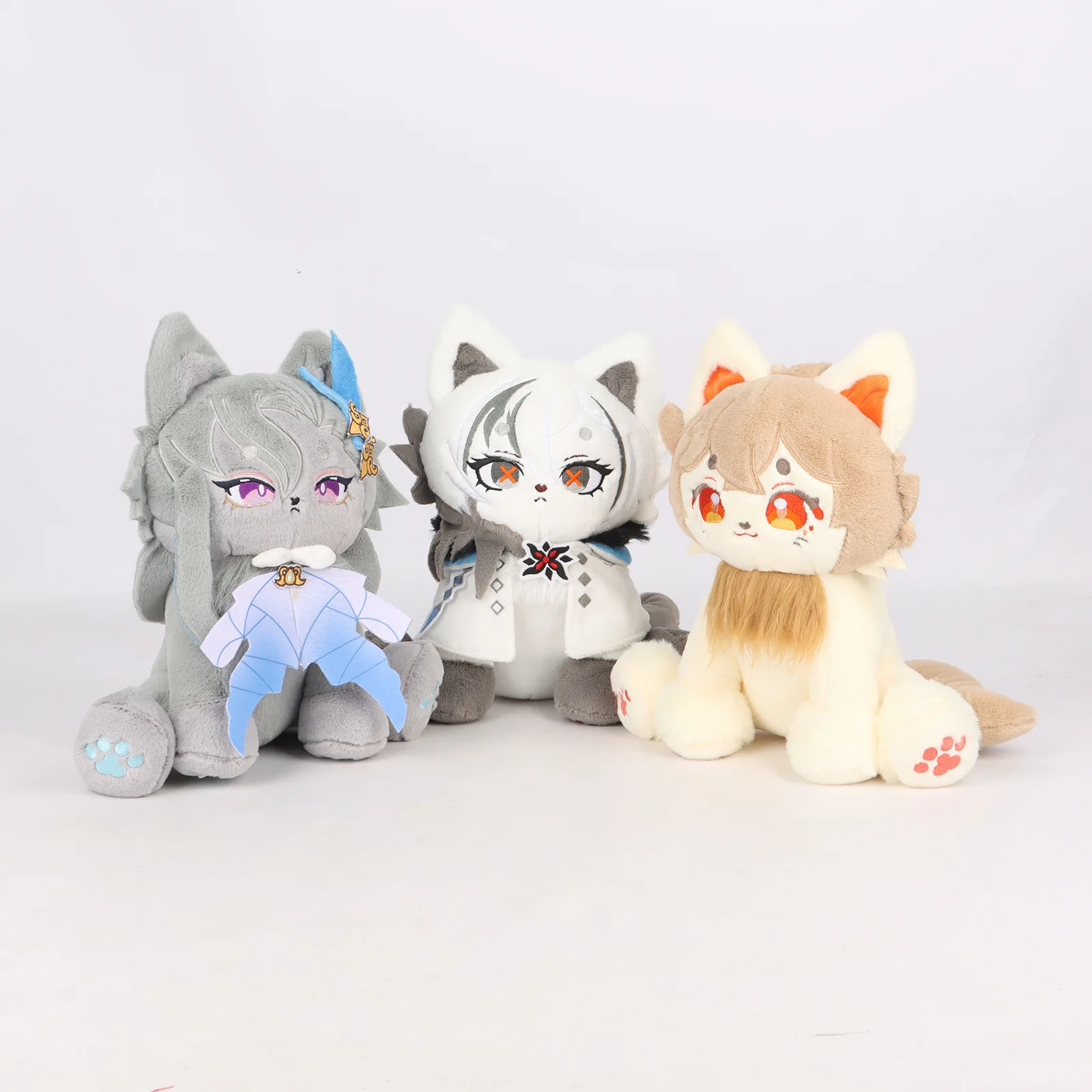 Genshin Impact Furina Meow Plush Toy, boneca de desenho animado, Yong Koholasaurs, jogo de anime, gato, presentes para crianças