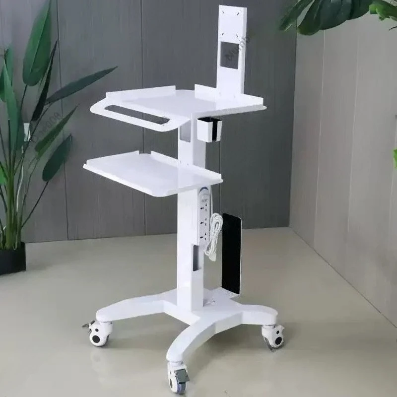 Dentals Mobile Mouth Scan Trolley Multifunctional Instrument Instrument Trolley Oral Endoscope Notebook Medical Display Table